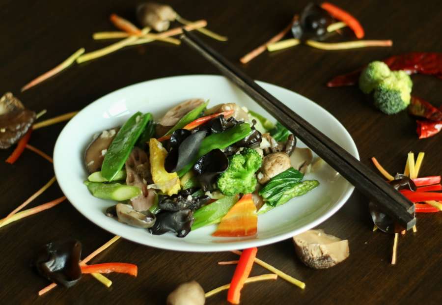 stir fried vegetables by .
