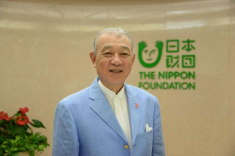 Yohei Sasakawa, Chairman of The Nippon Foundation. by .