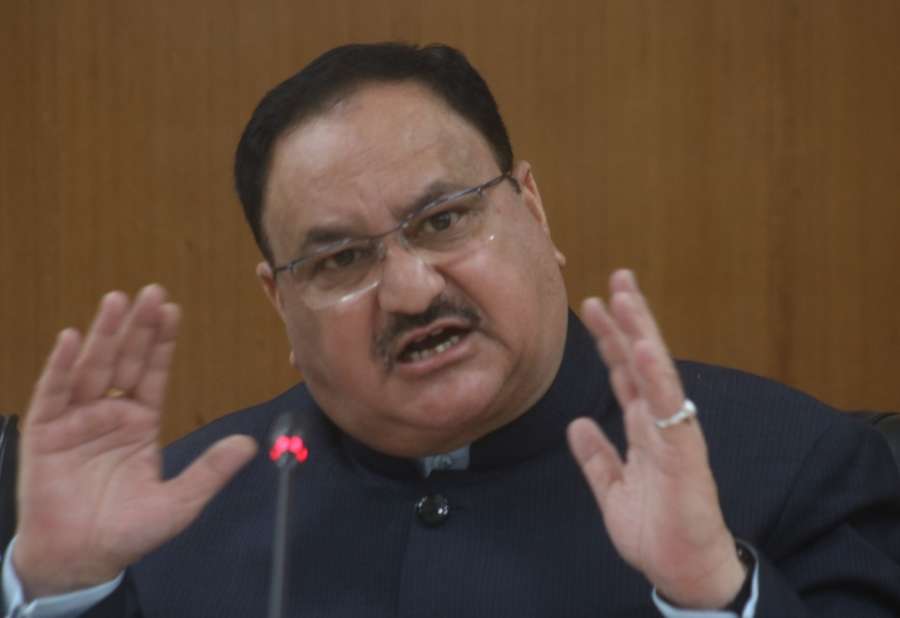 New Delhi: Union Minister for Health and Family Welfare J.P. Nadda addresses a press conference in New Delhi on Feb 2, 2018. (Photo: IANS) by . 