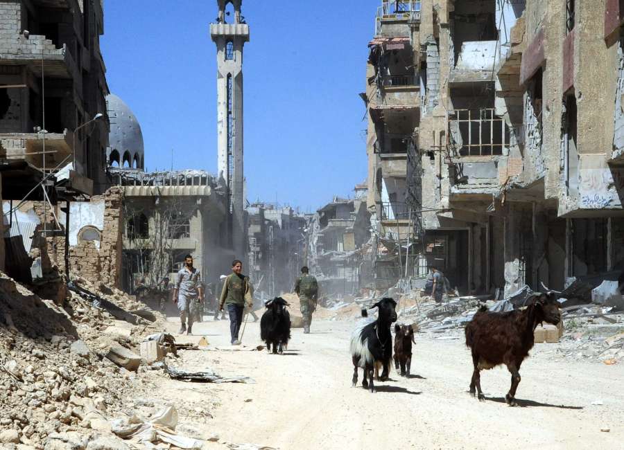 SYRIA-DAMASCUS-ISLAM ARMY REBELS-EVACUATION by . 