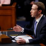 WASHINGTON, April 10, 2018 (Xinhua) -- Facebook CEO Mark Zuckerberg testifies at a joint hearing of the Senate Judiciary and Commerce committees on Capitol Hill in Washington D.C., United States, on April 10, 2018. Facebook CEO Mark Zuckerberg told Congress in written testimony on Monday that he is "responsible for" not preventing the social media platform from being used for harm, including fake news, foreign interference in elections and hate speech. (Xinhua/Ting Shen/IANS) by .