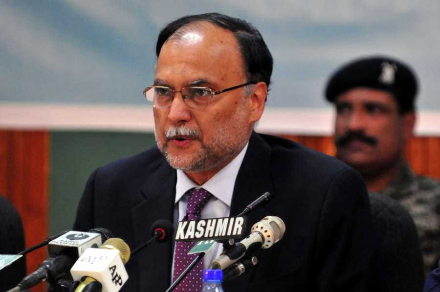 ISLAMABAD, May 6, 2018 (Xinhua) -- File photo taken on April 26, 2018 shows Pakistani Interior Minister Ahsan Iqbal speaking during an event in Islamabad, Pakistan. Pakistani Interior Minister Ahsan Iqbal was shot and injured in an assassination attempt during a rally in Narowal district of the country's eastern Punjab province on Sunday evening, police said. (Xinhua/Ahmad Kamal) (lrz/IANS) by . 