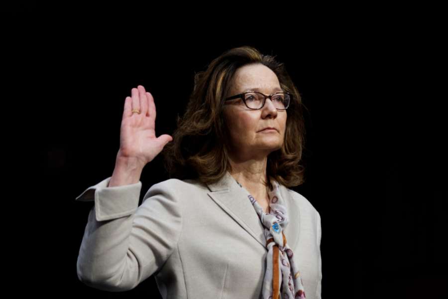 WASHINGTON, May 9, 2018 (Xinhua) -- Gina Haspel, nominee for Director of Central Intelligence Agency, testifies at her confirmation hearing before the Senate Intelligence Committee on Capitol Hill in Washington D.C., the United States, on May 9, 2018. (Xinhua/Ting Shen/IANS) by . 