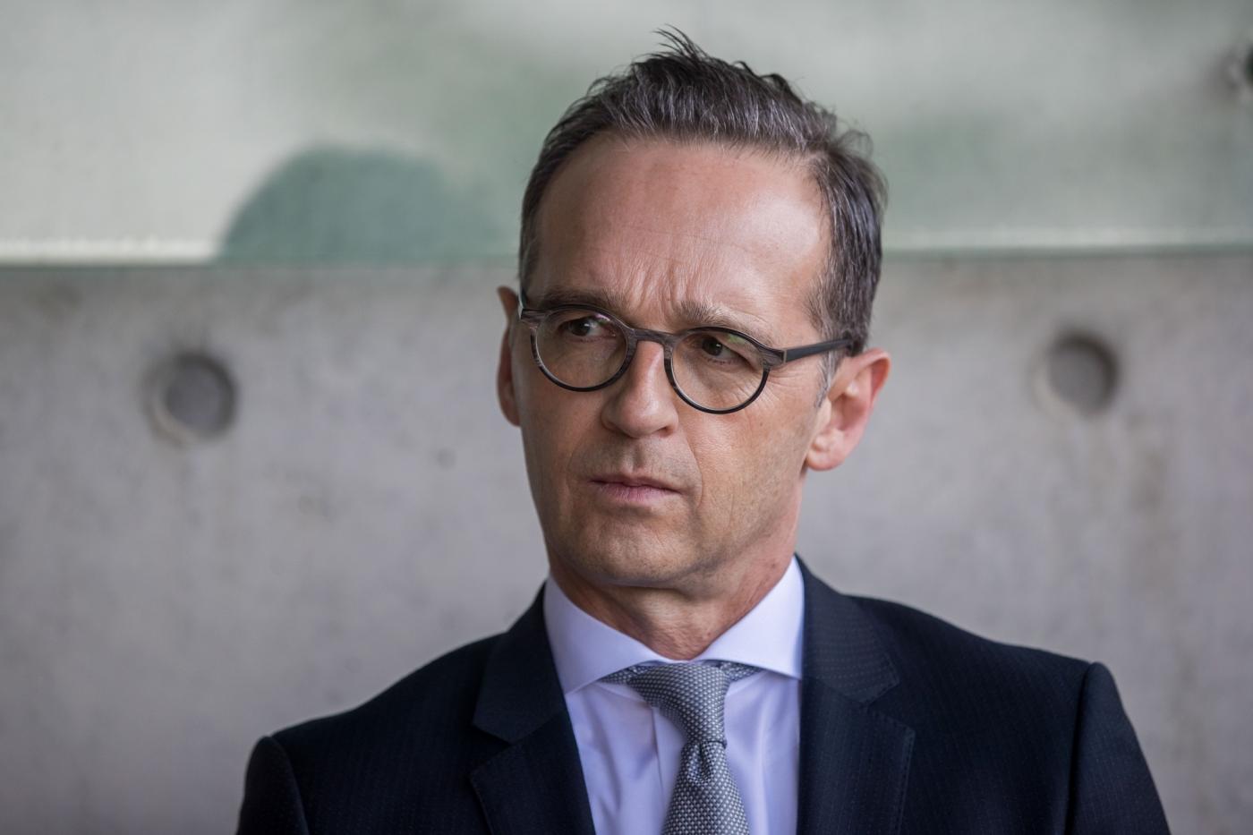 JERUSALEM, March 25, 2018 (Xinhua) -- German Foreign Minister Heiko Maas visits Yad Vashem, the Holocaust Memorial and Museum located in Jerusalem, March 25, 2018. (Xinhua/JINI/IANS) by . 