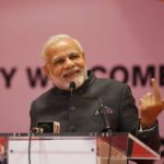 Kigali: Prime Minister Narendra Modi addresses at a ceremonial reception accorded to him by the Indian Community, in Rwanda's Kigali on July 23, 2018. (Photo: IANS/MEA) by .