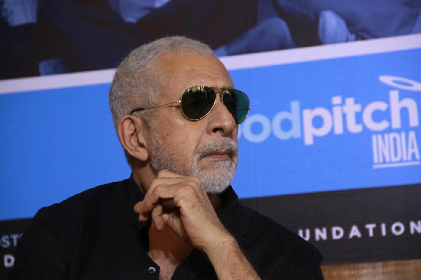 Mumbai: Actor Naseeruddin Shah during a press announcement for 'Films For Change' initiative organised by Good Pitch India in Mumbai on March 14, 2018. (Photo: IANS) by . 