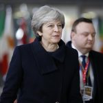 BRUSSELS, Dec. 14, 2017 (Xinhua) -- British Prime Minister Theresa May arrives at the EU headquarters for an EU Summit in Brussels, Belgium, Dec. 14, 2017. (Xinhua/Ye Pingfan/IANS) by . 