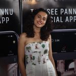 Actress Taapsee Pannu at the launch of her own mobile application - "Taapsee Pannu official App" in Mumbai. by .