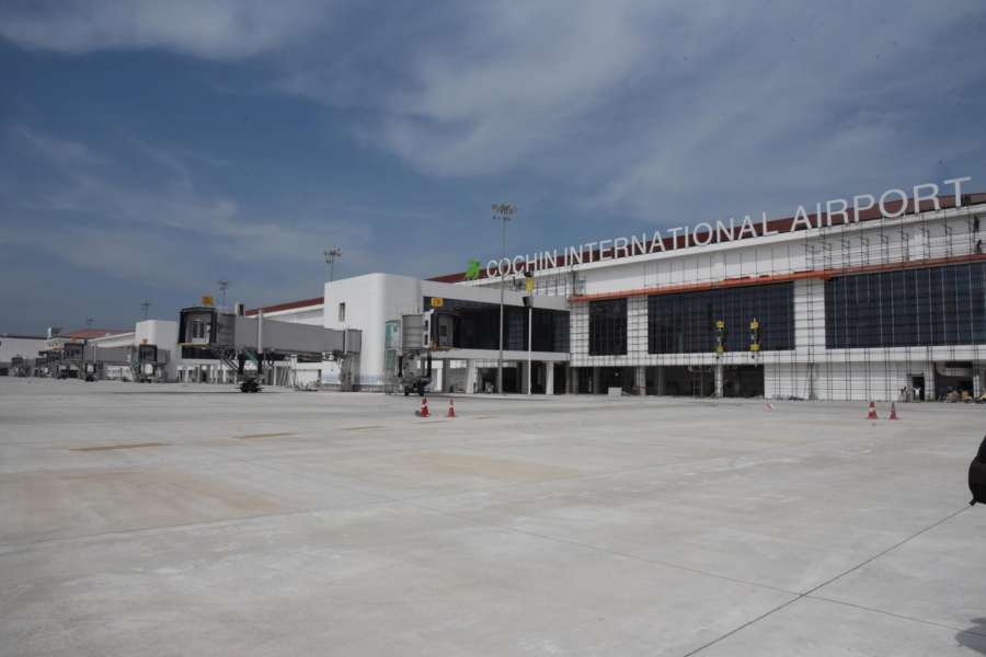Kochi: A view of the new international terminal at Cochin International Airport that is set to be inaugurated soon. The terminal can operate 12 aircrafts simultaneously. (Photo: IANS) by . 
