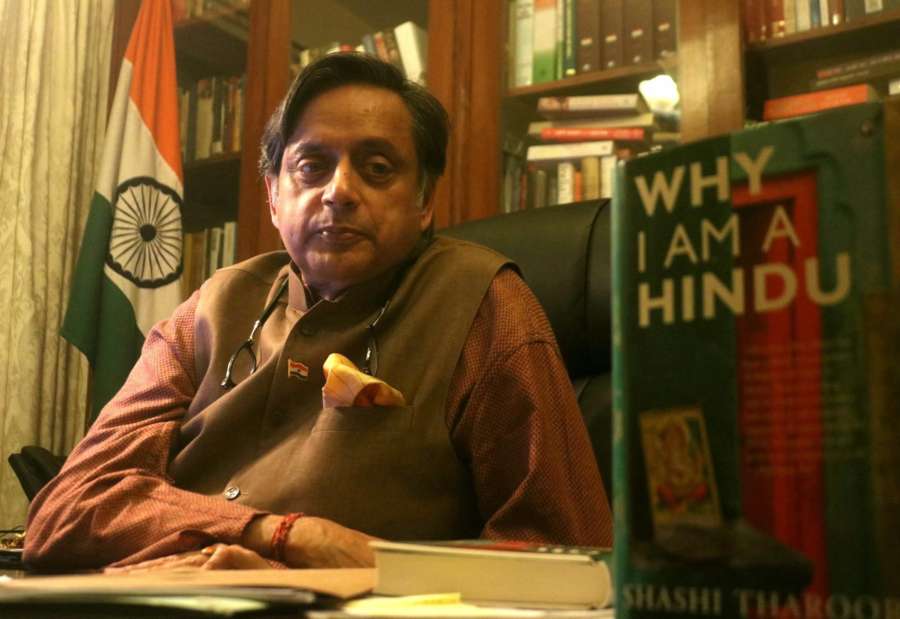 New Delhi: Congress MP Shashi Tharoor during an interview with IANS in New Delhi on Feb 8, 2018. (Photo: ​Bidesh Manna/​IANS) by . 