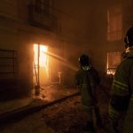 RIO DE JANEIRO, Sept. 3, 2018 (Xinhua) -- Firefighters try to put out a fire at the National Museum of Brazil in Rio de Janeiro, Brazil, Sept. 2, 2018. A massive fire on late Sunday raced through Brazil's 200-year-old National Museum in Rio de Janeiro, causing no casualties but probably the total loss of a collection of more than 20 million items. (Xinhua/Li Ming/IANS) by . 