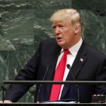 UNITED NATIONS, Sept. 25, 2018 (Xinhua) -- U.S. President Donald Trump addresses the General Debate of the 73rd session of the United Nations General Assembly at the UN Headquarters in New York, on Sept. 25, 2018. (Xinhua/Li Muzi/IANS) by .
