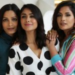 New Delhi: Actresses Mrunal Thakur, Freida Pinto and Richa Chadda during a promotional photoshoot for their upcoming film "Love Sonia", in New Delhi on Sept 13, 2018. (Photo: Amlan Paliwal/IANS) by . 