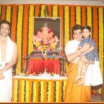 Mumbai: Actor Jeetendra, Tusshar Kapoor and his son Laksshya Kapoor offer prayers to Lord Ganesha on the occasion of Ganesh Chaturthi, in Mumbai on Sept 13, 2018. (Photo: IANS) by . 