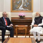 New Delhi: European Investment Bank President Dr. Werner Hoyer calls on Prime Minister Narendra Modi in New Delhi on March 31, 2017. (Photo: IANS/PIB) by . 