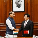 New Delhi: Union Home Minister Rajnath Singh meets China's Public Security Minister Zhao Kezhi in New Delhi, on Oct 22, 2018. (Photo: IANS/PIB) by .