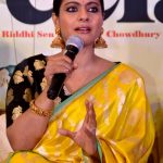 Kolkata: Actress Kajol Devgn addresses during a press conference to promote her upcoming film "Helicopter Eela" in Kolkata, on Oct 9, 2018. (Photo: IANS) by .