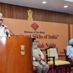 New Delhi: Vice President M. Venkaiah Naidu addresses at the launch of Prabhleen Singh's book 'Prominent Sikhs of India', in New Delhi on Oct 29, 2018. (Photo: IANS/PIB) by . 