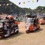 Kochi: Foreign tourists participate in Kochi to Jaisalmer "Rickshaw Run" that started from Kochi on April 1, 2018. (Photo: IANS) by .