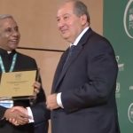 Deepak Bagla, the CEO of Invest India, receives the top United Nations Investment Promotion Award from Armenian President Armen Sarkissian at the World Investment Forum in Geneva on Monday, Oct. 22, 2018. (Photo: UN/IANS) by . 