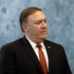 UNITED NATIONS, July 20, 2018 (Xinhua) -- U.S. Secretary of State Mike Pompeo speaks to reporters at the UN headquarters in New York, July 20, 2018. Pompeo said on Friday that U.S. President Donald Trump and Russian President Vladimir Putin began discussing the return of millions of Syrian refugees. (Xinhua/Li Muzi/IANS) by . 