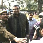 New Delhi: Karti Chidambaram, son of former Finance Minister P. Chidambaram who was arrested by the CBI from Chennai in connection with its ongoing probe into the INX media case, being taken to be produced at Patiala House Court in New Delhi on Feb 28, 2018. (Photo: IANS) by . 
