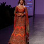 New Delhi: Actress Yami Gautam showcase creations of designer WNW during Lotus Make-Up India Fashion Week Spring Summer 2019 in New Delhi on Oct 12, 2018.(Photo: Amlan Paliwal/IANS) by .