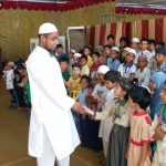 Moulana Gayas Ahmed Rashadi with orphaned children. by .