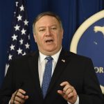 WASHINGTON D.C., Nov. 6, 2018 (Xinhua) -- U.S. Secretary of State Mike Pompeo speaks during a press conference in Washington D.C. Nov. 5, 2018. The U.S. reimposed sanctions against Iran's oil exports, which had been lifted under the landmark 2015 nuclear agreement to curtail Iran's nuclear program. However, Washington granted temporary waivers to allow eight major buyers to keep importing Iranian oil for some time. (Xinhua/Liu Jie/IANS) by .
