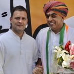 New Delhi: Former Union Minister and senior BJP leader Jaswant Singh's son Manvendra Singh, who quit the Bharatiya Janata Party in September, joins Congress in the presence of party's President Rahul Gandhi in New Delhi, on Oct 17, 2018. (Photo: IANS/Congress) by . 