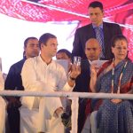 Medchal: UPA chairperson Sonia Gandhi and Congress President Rahul Gandhi during a public meeting in Medchal, Medchal-Malkajgiri district, Telangana on Nov 23, 2018. (Photo: IANS) by . 