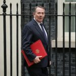 LONDON, Nov. 26, 2018 (Xinhua) -- British International Trade Secretary Liam Fox arrives for a cabinet meeting at 10 Downing Street in London, Britain, on Nov. 26, 2018. The British parliament's vote on Brexit deal is expected to be held on Dec. 11, British Prime Minister Theresa May confirmed on Monday. (Xinhua/Tim Ireland/IANS) by . 
