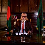 DHAKA, Nov. 8, 2018 (Xinhua) -- Bangladesh's Chief Election Commissioner KM Nurul Huda announces polls schedule in a televised speech to the nation from Dhaka, Bangladesh, on Nov. 8, 2018. Bangladesh's Chief Election Commissioner KM Nurul Huda said Thursday night that the country's 11th parliamentary elections will be held on Dec. 23. (Xinhua/Press Information Department/IANS) by . 