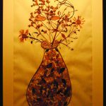Pressed flower works by Hari Tandon. (Photo Source: India Habitat Centre) by . 