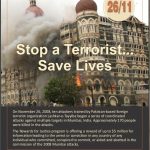 A United States government poster announcing a $5 million-bounty on the participants in the 2008 terrorist attack on Mumbai. (Photo: US State Dept./IANS) by . 