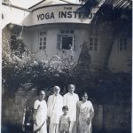 Founder of The Yoga Institute, Shri Yogendraji with family - Sitadevi Yogendra (Wife of Shri Yogendraji), Dr. Jayadeva Yogendra (Son of Shri Yogendraji), Smt. Hansaji Yogendra (Present Director) and Hrishi Yogendra (Grandson of Shri Yogendraji). by . 