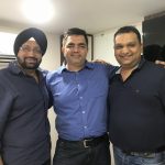 (Left to Right) - Jaspinder Kang, Partner, GoQuest Productions, writer Hussain Zaidi and Vivek Lath, MD, GoQuest Media Ventures. by . 