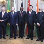 BUENOS AIRES, Nov. 30, 2018 (Xinhua) -- Chinese President Xi Jinping (2nd R), South African President Cyril Ramaphosa (3rd R), Brazilian President Michel Temer (1st L), Russian President Vladimir Putin (2nd L) and Indian Prime Minister Narendra Modi attend the informal meeting of the emerging economies' bloc BRICS in Buenos Aires, Argentina, Nov. 30, 2018. (Xinhua/Yao Dawei/IANS) by .