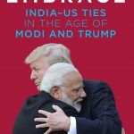 Book cover of Varghese K. George's book "Open Embrace: India-US ties in the Age of Modi and Trump". by .