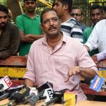 Mumbai: Actor Nana Patekar addresses a press conference regarding sexual harassment allegations levelled by actress Tanushree Dutta against him, in Mumbai on Oct 8, 2018. He maintained that the "truth" he spoke 10 years ago regarding Tanushree Dutta's accusation of sexual harassment on the sets of a 2008 film, stands true today and will continue to be. Beyond that he said that his lawyer has advised him not to talk about the matter. (Photo: IANS) by . 