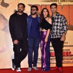Mumbai: Director Rohit Shetty and producer Karan Johar with actors Ranveer Singh and Sara Ali Khan at the trailer launch of their upcoming film "Simmba" in Mumbai, on Dec 3, 2018. (Photo: IANS) by . 