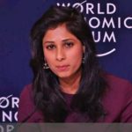 International Monetary Fund chief economist Gita Gopinath releases the World Economic Outlook Report Update in Davos on Monday, Jan. 21, 2019. (Photo: IMF/IANS) by .