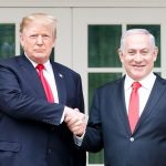 WASHINGTON, March 25, 2019 (Xinhua) -- U.S. President Donald Trump (L) shakes hands with Israeli Prime Minister Benjamin Netanyahu during their meeting at the White House in Washington D.C., the United States, on March 25, 2019. U.S. President Donald Trump on Monday signed a proclamation recognizing Israel's sovereignty over the disputed Golan Heights, territory that Israel seized from Syria in 1967. (Xinhua/Ting Shen/IANS) by .