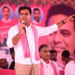 Medak: TRS Working President K T Rama Rao during a party programme in Medak district of Telangana on March 8, 2019. (Photo: IANS) by . 