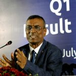 Kolkata: Bandhan Bank CEO and MD Chandra Shekhar Ghosh addresses a press conference at a programme where the bank's first quarter results to the financial year 2018-19 were announced, in Kolkata on July 18, 2018. (Photo: Kuntal Chakrabarty/IANS) by . 