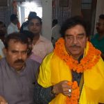 Patna: Actor and Congress' Lok Sabha candidate from Patna Sahib, Shatrughan Sinha during his visit to the Kayastha Chitragupta Temple, in Patna on April 23, 2019. (Photo: IANS) by . 