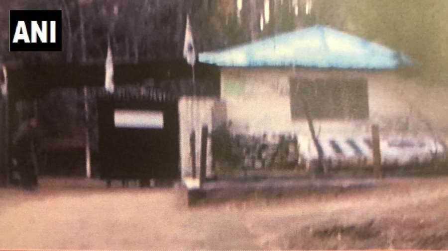 Intel Sources: Picture of JeM facility destroyed by Indian Ar Force strikes in Balakot, Pakistan. (Photo as released by ANI) by . 