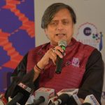 Jaipur: Congress MP Shashi Tharoor addresses during the 12th edition of Jaipur Literature Festival on Jan 25, 2019. (Photo: Shaukat Ahmed/IANS) by . 