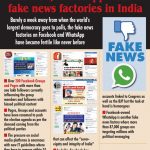 Facebook, WhatsApp turn fake news factories in India. (IANS Infographics) by .