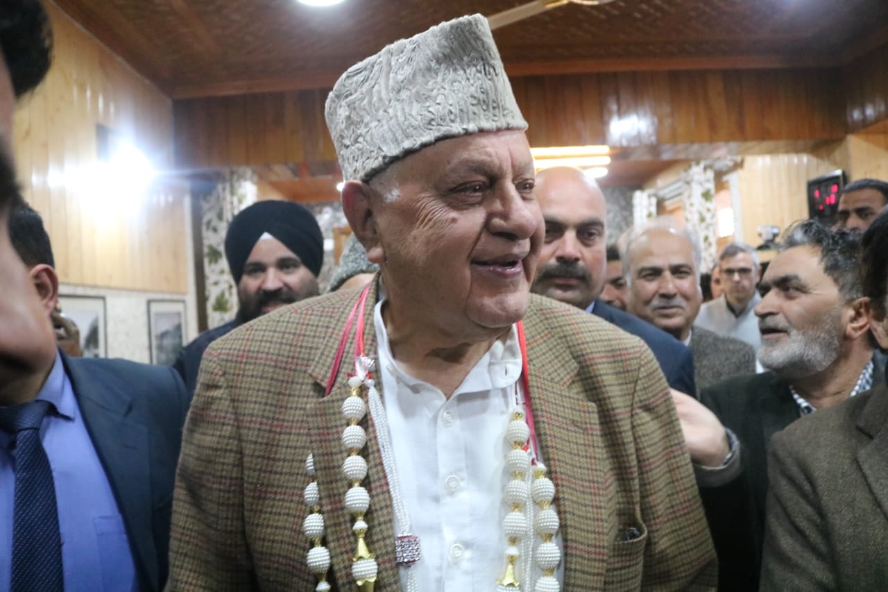 Srinagar: National Conference (NC) President and former Chief Minister Farooq Abdullah arrives to file his nomination papers for the Srinagar Lok Sabha seat of Jammu and Kashmir, on March 25, 2019. (Photo: IANS) by . 
